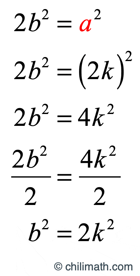 Demuestre: la raíz cuadrada de 2, sqrt 2, es irracional.