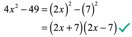 Factorizar la diferencia de dos cuadrados perfectos