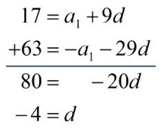 Fórmula de la serie aritmética