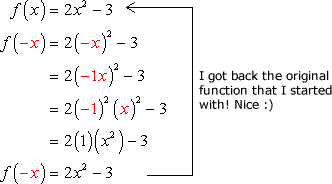 Cómo determinar si una función es par, impar o ninguna